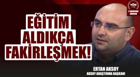 Eğitim Aldıkça Fakirleşmek! – Aksoy Araştırma Başkanı Ertan Aksoy