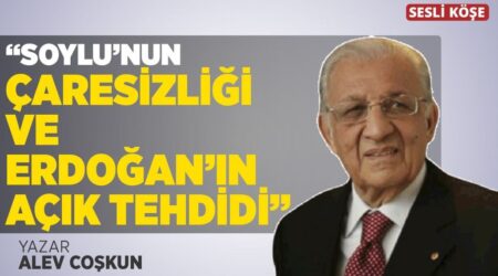 Alev Coşkun: “Soylu’nun Çaresizliği ve Erdoğan’ın Açık Tehdidi”