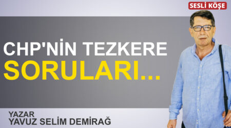 Yavuz Selim Demirağ:”CHP’nin Tezkere Soruları…”