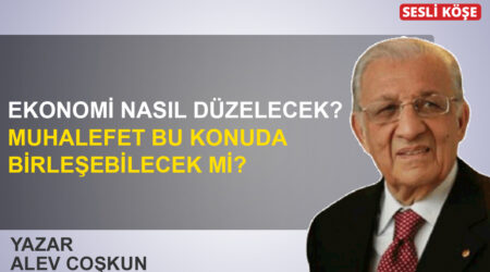Alev Coşkun: ‘Ekonomi nasıl düzelecek? Muhalefet bu konuda birleşebilecek mi?’