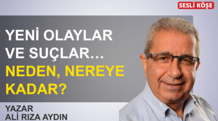 Ali Rıza Aydın: “Yeni olaylar ve suçlar… Neden, nereye kadar?”