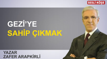 Zafer Arapkirli: “Gezi’ye sahip çıkmak”